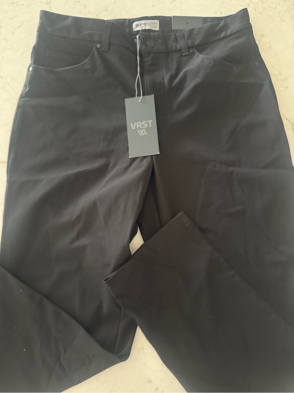VRST Black Straight Leg Pants Slim 32x30